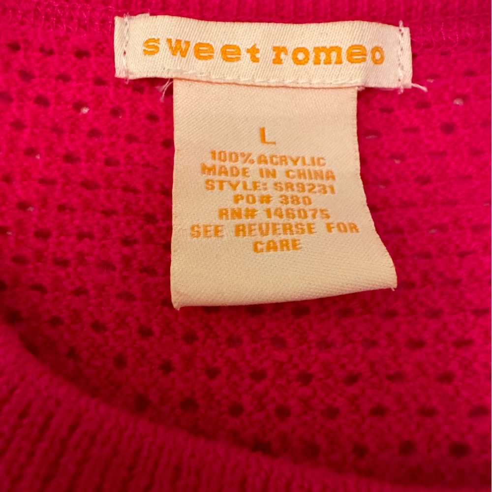 Pink Sweater Size Large - Picture 3 of 4